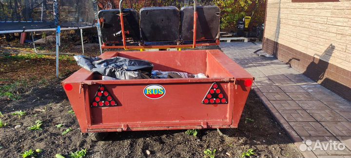 Мотоблок с телегой