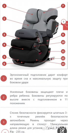 Детское автокресло Cybex Pallas 2-fix