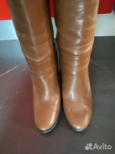 Сапоги женские натуральная кожа 37