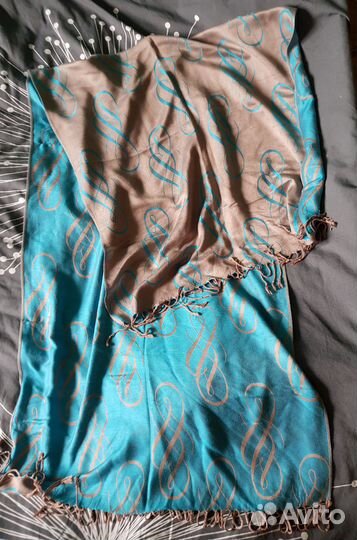 Кашемировый палантин, два цвета, новый