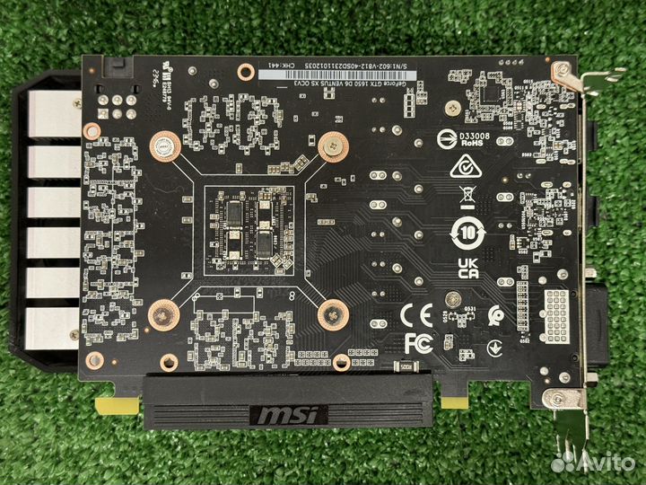 Видеокарта MSI Geforce GTX 1650 D6 ventus XS OSV3