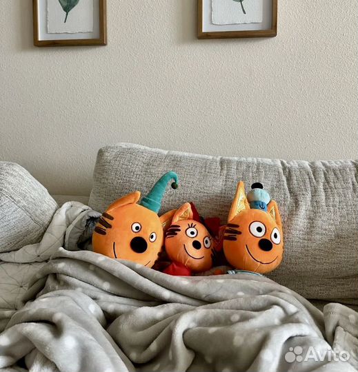 Мягкие игрушки 3 кота
