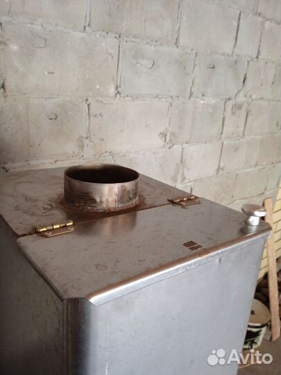 Печь для бани с баком