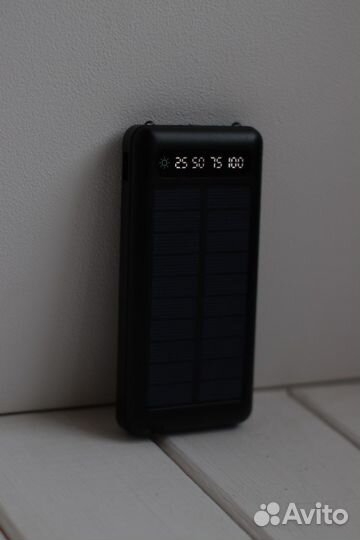 Power bank 16000mAh с солнечной батареей