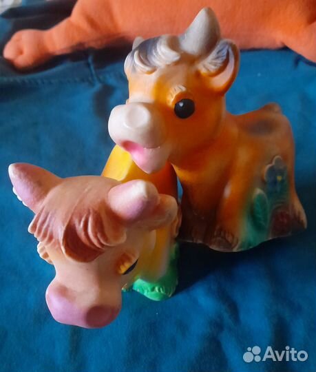Бычок и коровка игрушки СССР
