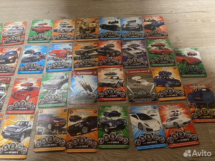 Коллекционные карточки супергонки