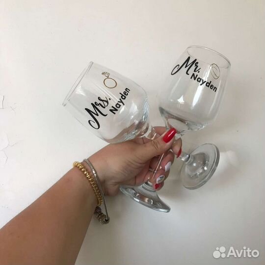 Бокалы в подарок на свадьбу