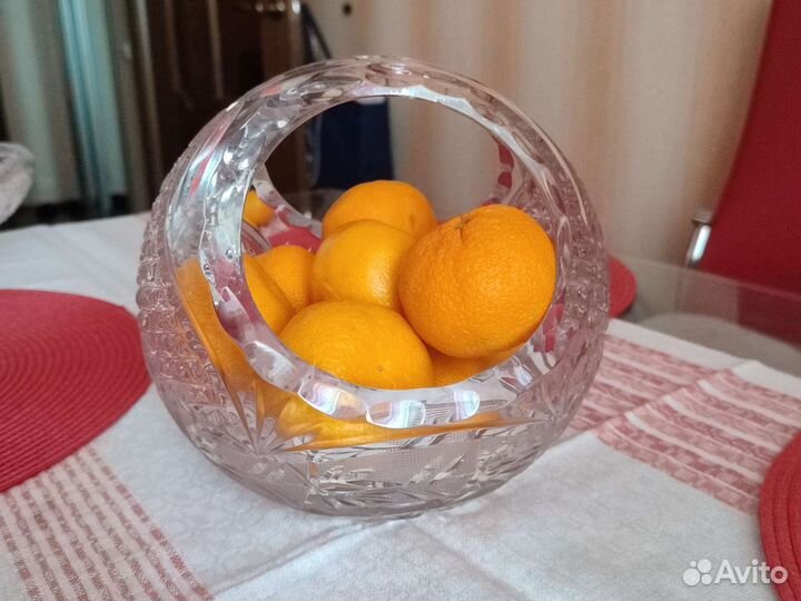 Хрустальная ваза чехия