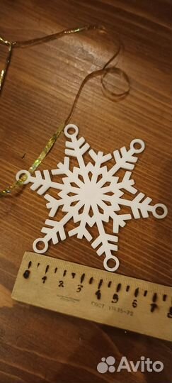 Снежинка. Декор. На ёлку