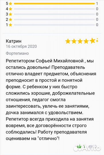 Репетитор по Фортепиано и Сольфеджио