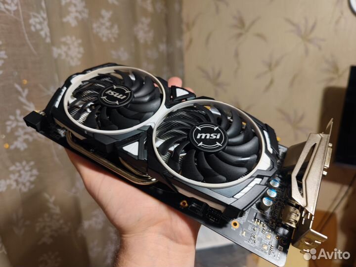 Видеокарта RX580 8GB 2304 SP MSI armor OC