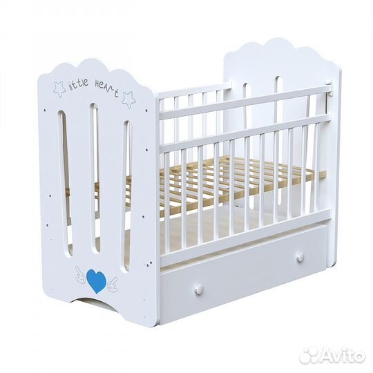Кровать Little Heart (маятник, ящик)