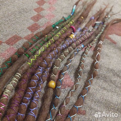 Де дреды натуральные новые 70-80 см