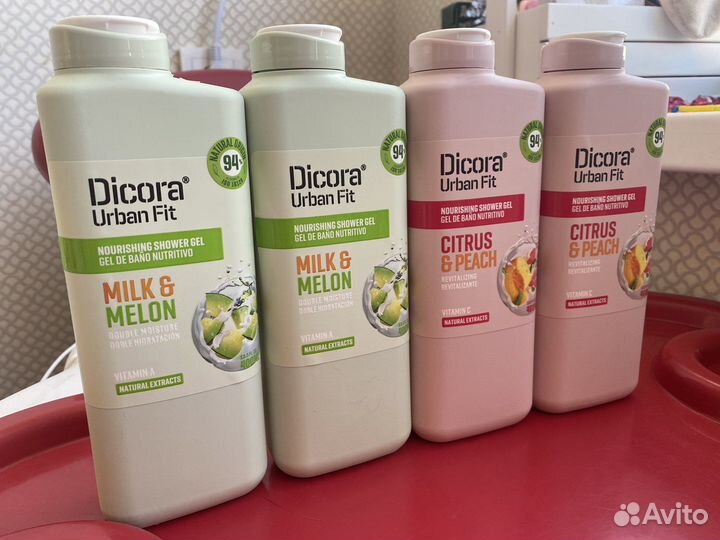 4 Геля для душа Dicora 400 мл, Испания