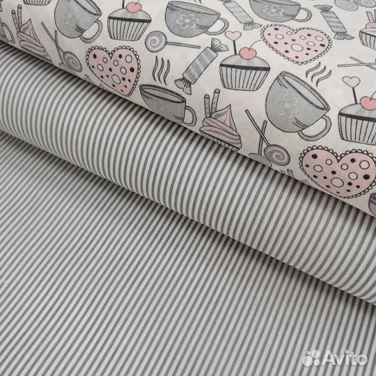 Бязь ширина 150см ткань на Отрез хлопок пэчворк