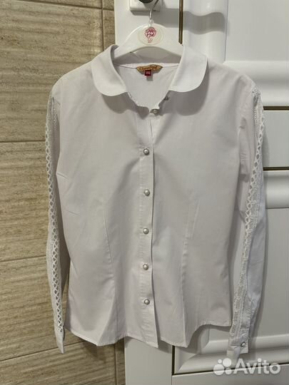 Рубашки школьные для девочки 140-146, 7 шт