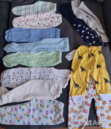 Детские вещи пакетом от 0 до года для мальчика