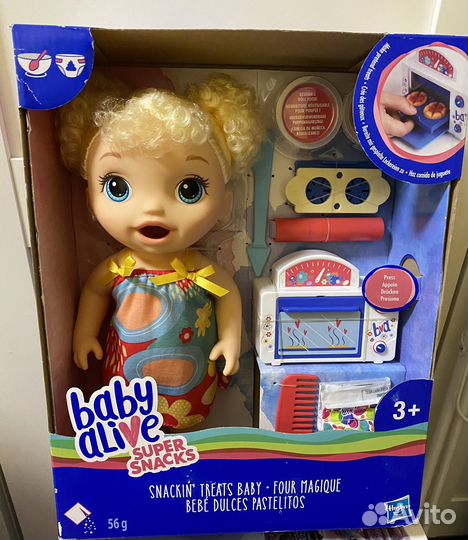 Кукла baby alive с набором для лепки новая