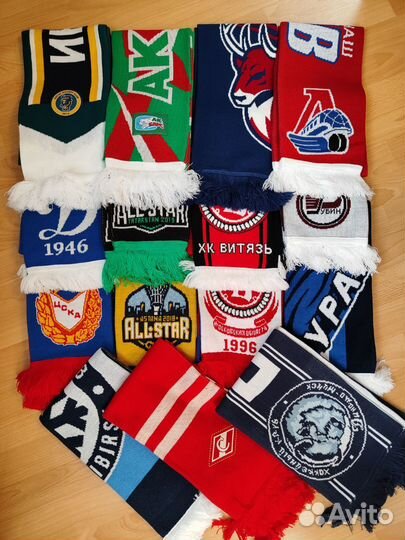 Шарфы хоккейных клубов кхл
