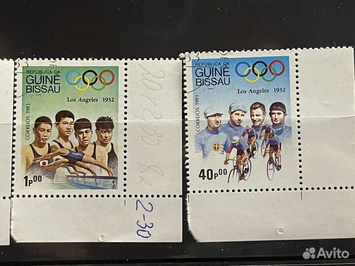 Две серии спорт. Марки