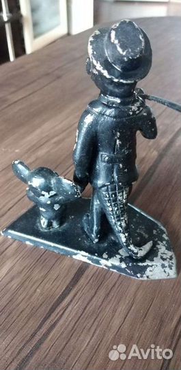 Статуэтка крокодил Гена и Чебурашка. Литьё СССР