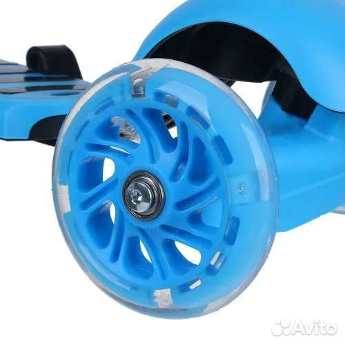 Беговел-самокат новый розовый