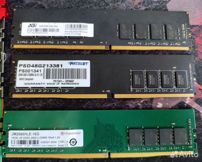 Оперативная память DDR4 4/8/16GB