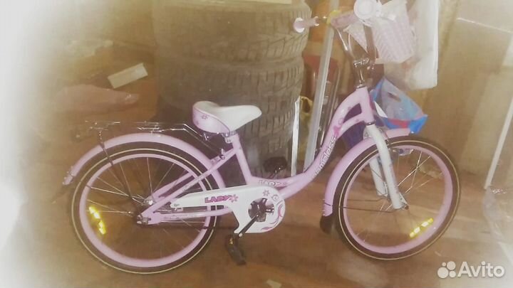 Детский велосипед, 20 дюймов, розовый,для девочки