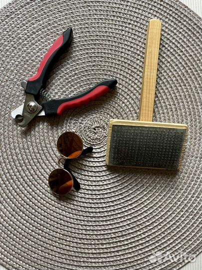 Когтерез, пуходерка, очки для котика