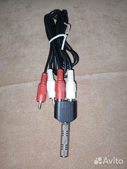 Переходник 2 RCA to jack 3,5 mm