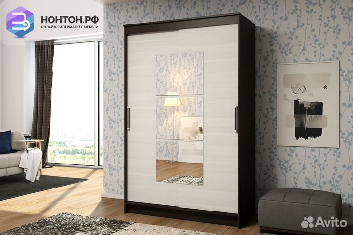 Шкаф-купе Элегант 1 венге / лоредо