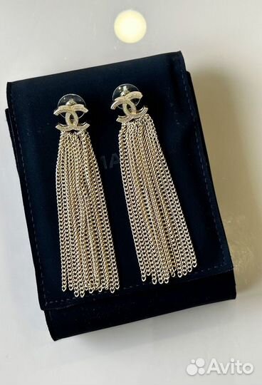 Серьги chanel винтаж