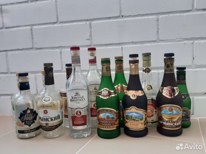 Бутылка стеклянная