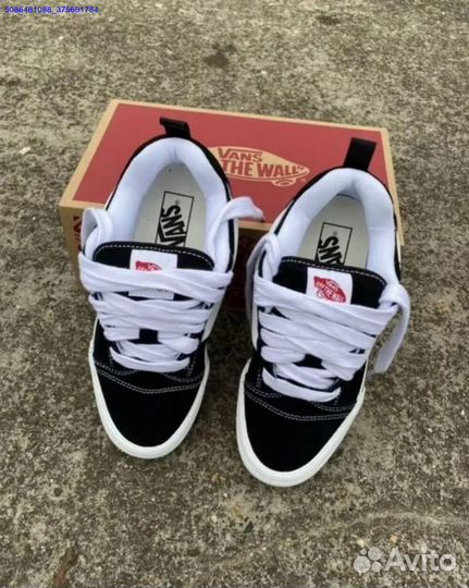 Кроссовки Vans Knu Skool Black дутыши оригинал