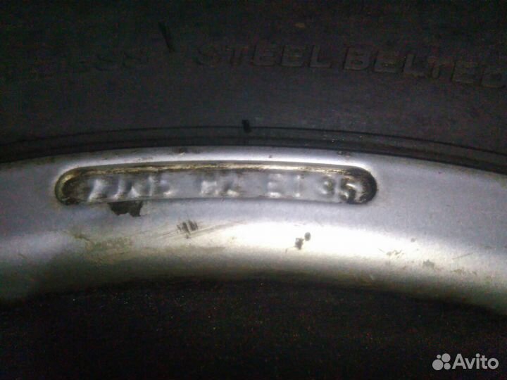 Литые диски 2шт. R15 et35 с резиной 205/70