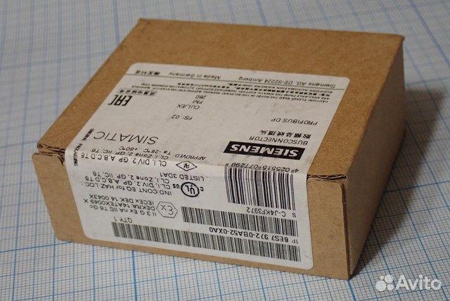 Соединитель siemens 6ES7 972-0BA52-0XA0