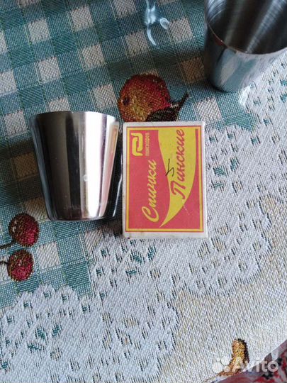 Рюмки металлические с фляжкой
