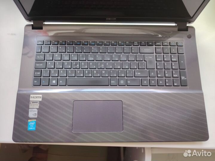 Ноутбук dexp core i3