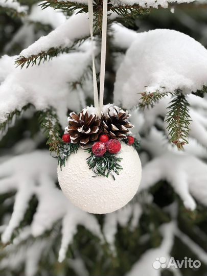 Новогодние игрушки, ёлочные шары ручной работы