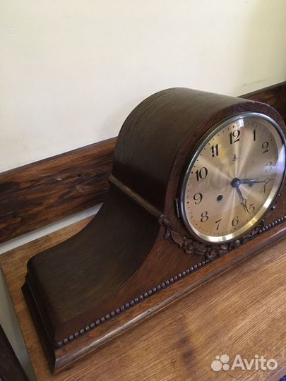 Старинные часы Густав Беккер Германия 60 см