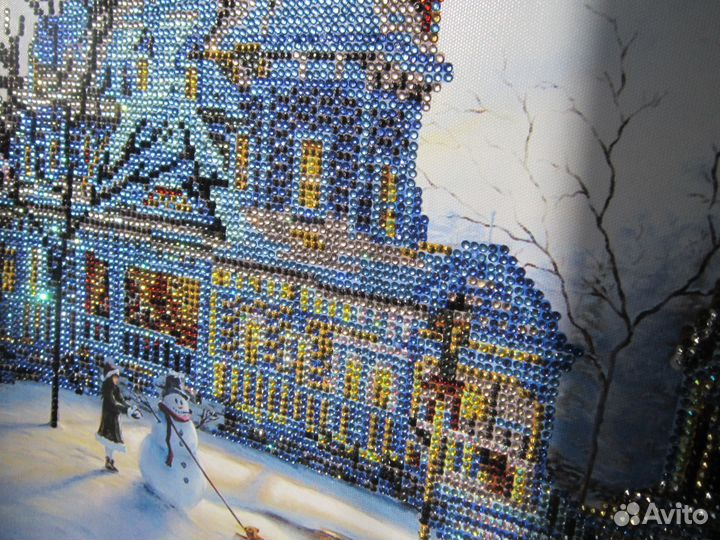 Картина зимний пейзаж