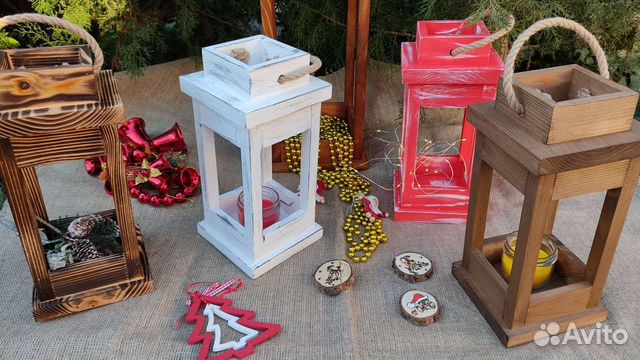 Фонарик деревянный