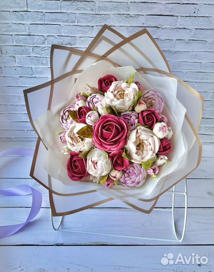 Букеты из зефира