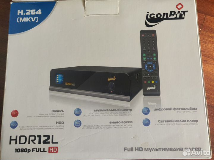 Мультимедиа плеер iconbit HDR12L