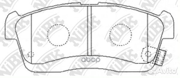 Колодки тормозные дисковые PN6492 NiBK