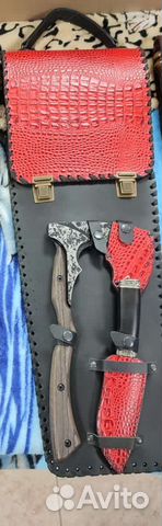 Топорик и нож в чехле