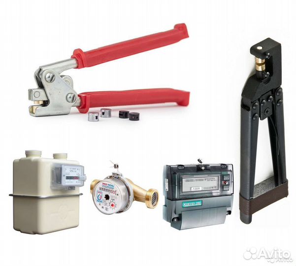 Пломбиратор и пломбы для счётчиков газовых, воды