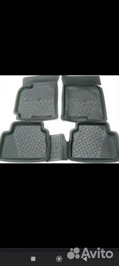 Резиновые коврики в салон lacetti