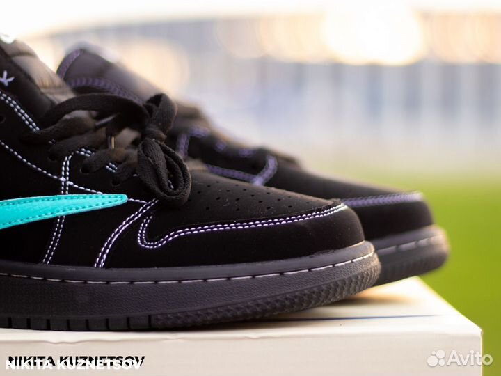 Кроссовки Nike x Travis Scott Jordan 1 Low Tiffany