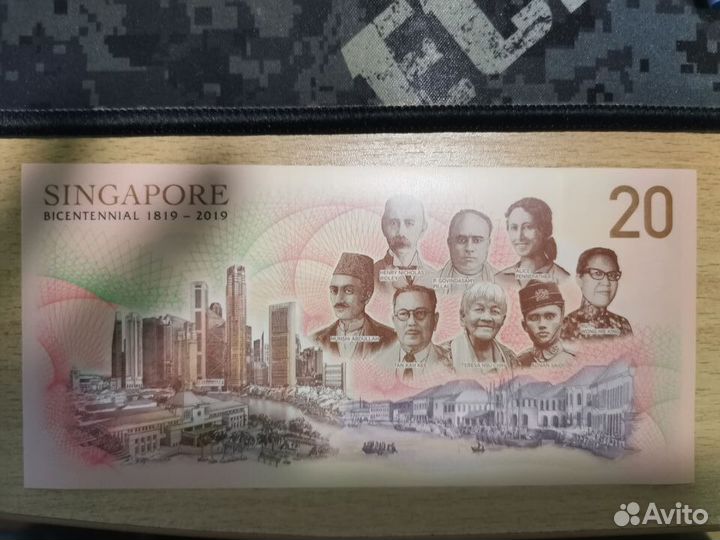 Сингапур 20 долларов 2019 год юбилейная